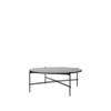 TS Round Coffee Table - 105 Black Base - 105 black base - graphite black glass 