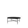TS Round Coffee Table - 105 Black Base - 105 black base - black marquina marble 