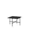 TS Square Coffee Table - Black Base - 55 black base - black marquina marble 