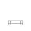 TS Console 120 - 1 Rack - 120 black base - white carrara marble