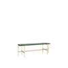 TS Console 120 - 1 Rack - 120 brass base -dusty green glass 