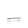 TS Console 120 - 1 Rack - 120 brass base -navy blue glass 
