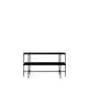 TS Console 120 - 2 Rack with Tray - Black Base - 120 black base - black marquina marble