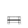 TS Console 120 - 2 Rack with Tray - Black Base - 120 black base - green guatemala marble