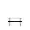 TS Console 120 - 2 Racks - 120 black base - black marquina marble