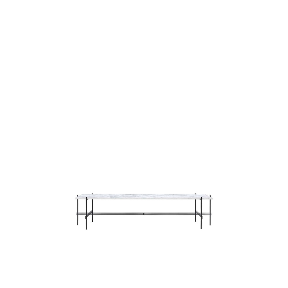 TS Console 180 - 1 Rack - Black Base - 180 black base - biancocarrara marble