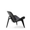CH07 Shell Lounge Chair - oak-black-fiord 171