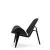 CH07 Shell Lounge Chair - oak-black-thor 301