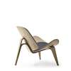 CH07 Shell Lounge Chair - oak-white oil-fiord 171