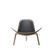 CH07 Shell Lounge Chair - smoked stain oak-oil-thor 301