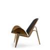 CH07 Shell Lounge Chair - smoked stain oak-oil-thor 301