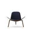 CH07 Shell Lounge Chair - walnut-oil-canvas 2--794