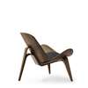 CH07 Shell Lounge Chair - walnut-oil-thor 301
