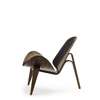 CH07 Shell Lounge Chair - walnut-oil-thor 301