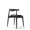CH20 Elbow Chair - Seat Upholstered - oak-black-thor 301