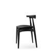 CH20 Elbow Chair - Seat Upholstered - oak-black-thor 301
