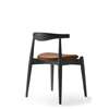 CH20 Elbow Chair - Seat Upholstered - oak-black-thor 307