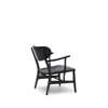 CH22 Lounge Chair - oak-black-paper cord