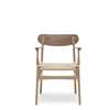 CH26 Dining Chair - oak-walnut-oil-natural-paper cord