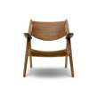 CH28T Lounge Chair - Un-upholstered - oak-walnut-oil