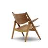 CH28T Lounge Chair - Un-upholstered - oak-walnut-oil