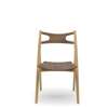 CH29P Sawbuck Chair - Seat Upholstered - walnut-oil