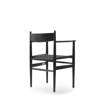 CH37 Dinng Armchair - oak-black-black-paper cord