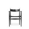 CH37 Dinng Armchair - oak-black-black-paper cord