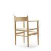 CH37 Dinng Armchair - oak-oil-natural-paper cord