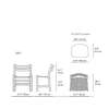 Diagram - CH47 Dining Chair