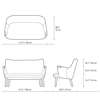 Diagram - CH72 Sofa - 2 Seater