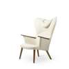 CH78 Mama Bear Lounge Chair - walnut-oil-hallindal 100-cu-hallingdal 100