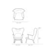 Diagram - CH78 Lounge Chair