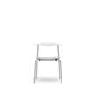 CH88P Dining Chair - Upholstered Seat - white-canvas 2-124-stainless-steel