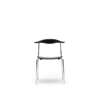 CH88T Dining Chair - Un-upholstered - black-chrome