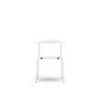 CH88T Dining Chair - Un-upholstered - white-white-powder coated-steel