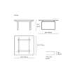 Diagram - CH106 Square Coffee Table