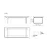 Diagram - CH108 Rectangular Coffee Table