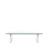 CH108 Rectangular Coffee Table - glass-stainless-steel