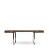CH110 Desk - walnut-oil-stainless-steel