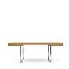 CH110 Desk - oak-oil-stainless-steel