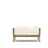 CH162 Sofa - 2 Seater - oak-oil- divina mb203