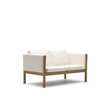 CH162 Sofa - 2 Seater - oak-oil- divina mb203- side