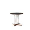 E020 Embrace Dining Table - walnut-oil-black-steel