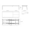 Diagram - SH900 Extend Dining Table - Extendable