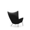 CH445 Wing Lounge Chair - thor-301-powder coated-steel-black