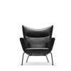 CH445 Wing Lounge Chair - thor-301-powder coated-steel-black