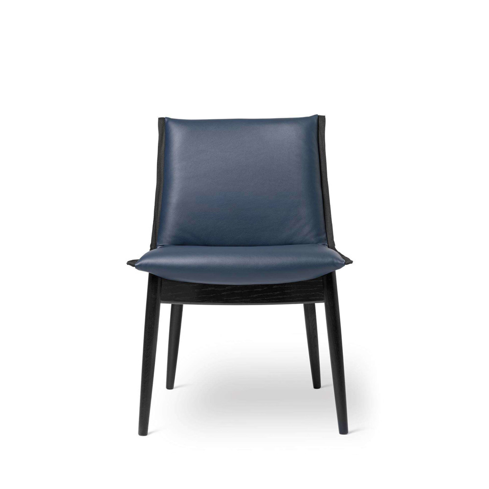 E004 Embrace Dining Chair - oak-black-thor-350 front