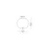 Diagram - Kushi 33 Wall Ceiling Lamp
