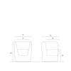 Diagram - Opla Swivel Lounge Chair